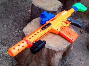 Lightweight Picatinny Rear Side Rail (8-Slots) for Nexus Pro Foam Dart SciFi Blaster - Blasters3D
