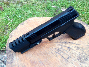 J.W. Frame Mounted Compensator with 7-Slots Rail for XBG .177 Airgun BB Pistol - Hitman Assassin Cosplay LARP - AirPower3D