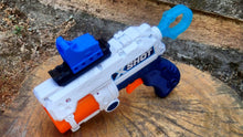 Load image into Gallery viewer, Blasters3D Top Picatinny Rail (7-Slots) for Zuru X-Shot Fury 4 Revolver Blaster - Clip On Performance Mod for Foam Dart Toy - No Tools Needed