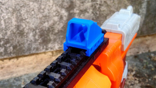 Blasters3D Mini Dot Sight Mark I for Foam Dart Rail, Rival Rail, and Picatinny Rail - Red Dot Scope