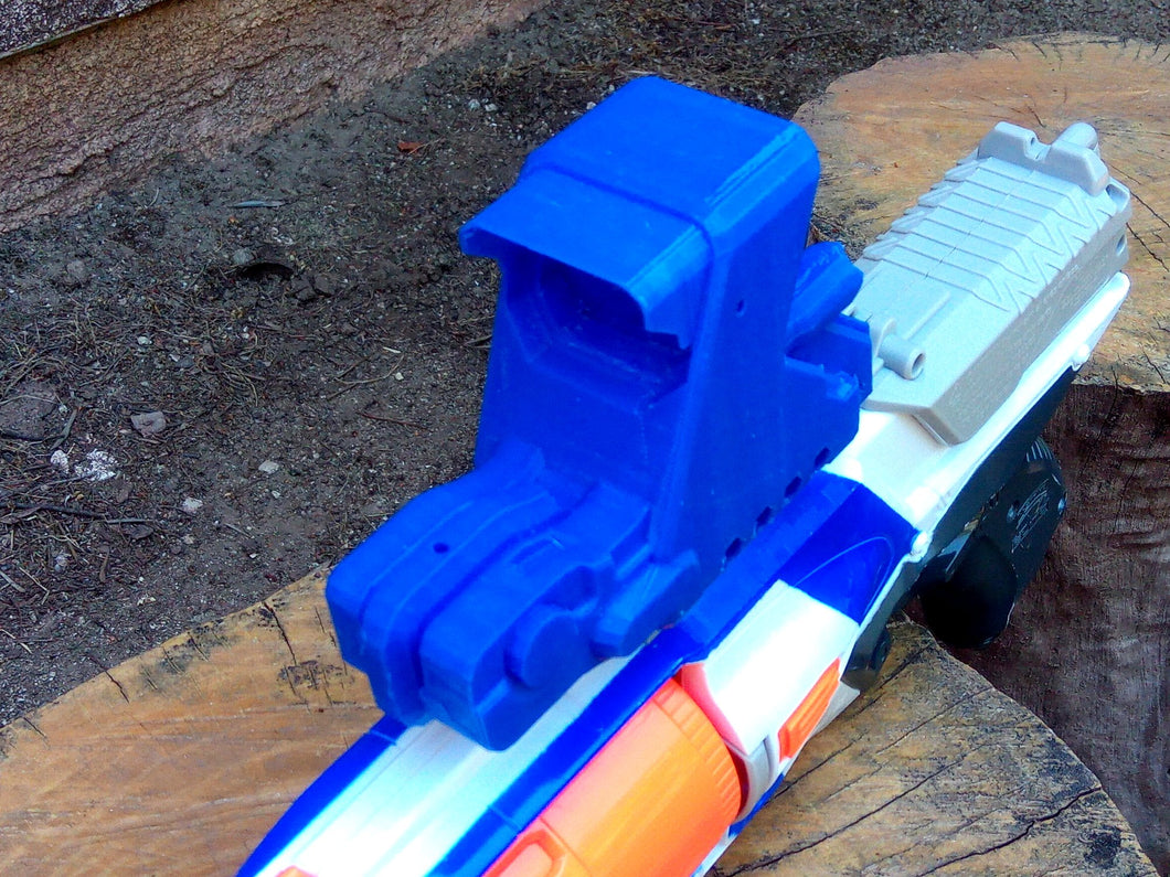 Blasters3D Security Cyborg Sight for Airguns, Airsoft Guns, Foam Dart/ball Blasters, and Paintball Markers - Mock Red Dot Scope