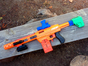 Blasters3D Security Cyborg Sight for Airguns, Airsoft Guns, Foam Dart/ball Blasters, and Paintball Markers - Mock Red Dot Scope