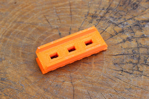 Blasters3D Top Picatinny Rail (7-Slots) for Zuru X-Shot Reflex 6 and Adventure Force Destroyer Revolver Blasters - Clip On Performance Mod for Foam Dart Toy - No Tools Needed