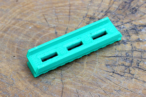 Blasters3D Top Picatinny Rail (10-Slots) for Zuru X-Shot Reflex 6 and Adventure Force Destroyer Revolver Blasters - Clip On Performance Mod for Foam Dart Toy - No Tools Needed