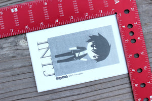 INTJ Boy B/W 4"x6" Thermal Sticker - Kawaii Anime Chibi - MBTI Thoughts - Myers Briggs Type Indicator Personality - Pongo Beach