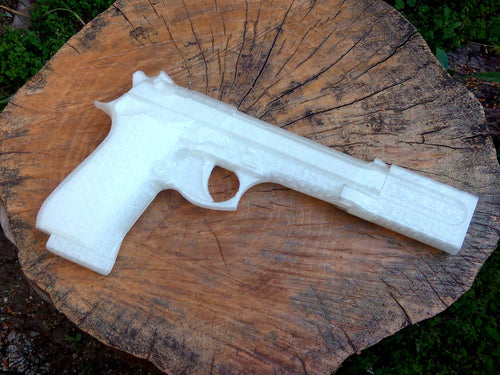 M92 Pistol Replica with the Professional Compensator (PE+) - Assassin Hitman Prop - Toy Gun - Airsoft3D