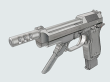 Load image into Gallery viewer, Airsoft3D M93R Muzzle Flashhider (PT+) for Airsoft Pistols and Rifle - AEG GBB Toy Guns