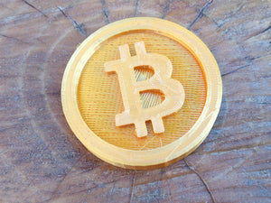 Physical Bitcoin BTC - Symbolic Cryptocurrency Memorabilia Gift - Tangible Coin - for Crypto Investment Trading Fans - EveryThang3D