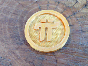 Pi Coin - Digital Network Cryptocurrency - Physical Tangible Symbolic Memorabilia - Gift for Crypto Investment Trading Fans - EveryThang3D