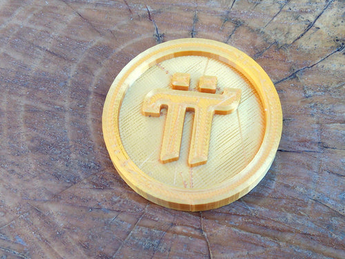 Pi Coin - Digital Network Cryptocurrency - Physical Tangible Symbolic Memorabilia - Gift for Crypto Investment Trading Fans - EveryThang3D
