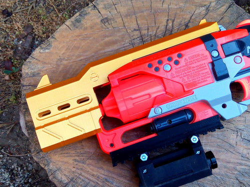 Blasters3D Proctor Barrel Mod for Zombie Strike HammerShot - Slide On Friction Fit - No Need for Tools nor Glue