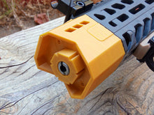 Load image into Gallery viewer, Virtus Vector SciFi Front End for MCX Virtus Air Rifle - Mock Muzzle Brake Flashhider - Airgun Barrel Tip Mod - AirPower3D