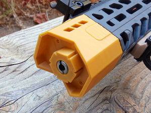 Virtus Vector SciFi Front End for MCX Virtus Air Rifle - Mock Muzzle Brake Flashhider - Airgun Barrel Tip Mod - AirPower3D