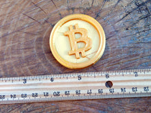 Load image into Gallery viewer, Physical Bitcoin BTC - Symbolic Cryptocurrency Memorabilia Gift - Tangible Coin - for Crypto Investment Trading Fans - EveryThang3D