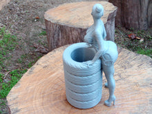 Load image into Gallery viewer, Hot Rod Girl Pen and Pencil Holder (PE+) - Fun Sexy Gift for Car Racing Fans -Busty Pinup (Pin Up) Model -  EveryThang3D