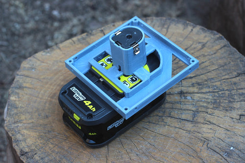 DIY Modular Battery Interface Plate (Type I) for Ryobi 18V ONE+ Battery - Utilize Energy of Power Tool Lithium-Ion Battery for Your Project