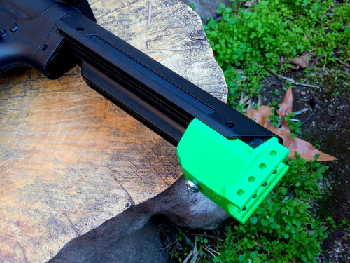 Buffer Tube Picatinny Mount Adapter for Crosman DPMS SBR BB Air Rifle Airgun - TeleScopix Shoulder Stock System - AirPower3D