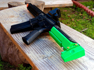 Devastator Minimalist Shoulder Stock Pad - for Airgun, Airsoft Gun, Foam Dart/Ball Blaster, and Paintball Marker - AirPower3D TeleScopix System