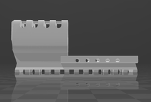 Load image into Gallery viewer, J.W. Frame Mounted Compensator with 12-Slots Rail for P-09 Airsoft CO2 GBB Pistol - SoftAir Survival Game - Hitman Assassin Cosplay LARP