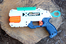 Load image into Gallery viewer, Blasters3D Top Picatinny Rail (10-Slots) for Zuru X-Shot Reflex 6 and Adventure Force Destroyer Revolver Blasters - Clip On Performance Mod for Foam Dart Toy - No Tools Needed