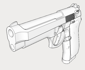 M9 (92FS) Prop Pistol (PE+) for Cosplay and Training - Replica3D