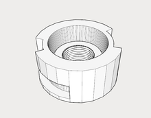 Load image into Gallery viewer, Modulus Muzzle to Airsoft Barrel Adapter Mark II - AirPower3D