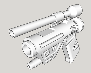 SSK Heavy Blaster Replica - Inspired by Star Wars The Old Republic - Corso Riggs Flashy - SoroSuub Corporation - Cosplay LARP Pistol Weapon