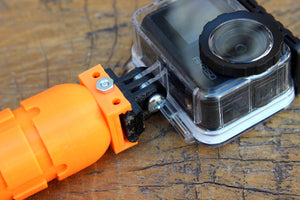 ActionCam Mount for Picatinny Accessories (Side Tilting) - Works with AKASO, GoPro, and Other Action Video Cameras / Camcorders - AirPower3D