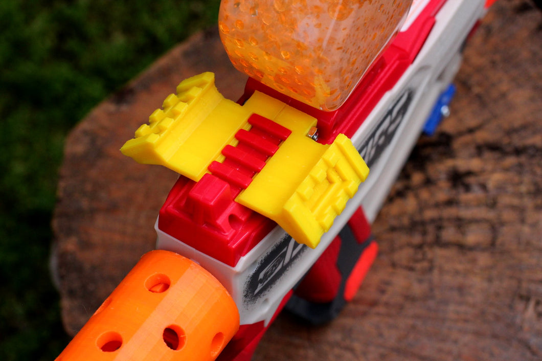 Blasters3D 45-Degrees 4-Slots Offset Picatinny Rails (Both Sides) for Nerf Pro GelFire Gel Blaster - For Mythic and X MrBeast