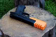 Load image into Gallery viewer, Airsoft3D Strike Frame Mounted Compensator Mk. II with Rail for G17, G18c, M&amp;P 40, and M&amp;P 9 SoftAir Pistol - Airsoft Electronic Gun - Gas BlowBack (GBB)