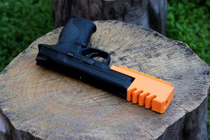 Airsoft3D Strike Frame Mounted Compensator Mk. II with Rail for G17, G18c, M&P 40, and M&P 9 SoftAir Pistol - Airsoft Electronic Gun - Gas BlowBack (GBB)