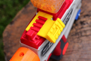 Blasters3D 45-Degrees 4-Slots Offset Picatinny Rails (Left Side) for Nerf Pro GelFire Gel Blaster - For Mythic and X MrBeast