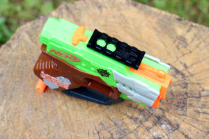 Blasters3D Micro Shots Rail to Picatinny Rail Adapter (5-Slots) - Use Standard NATO/Picatinny/Weaver Accessory on Nerf MicroShots Blasters