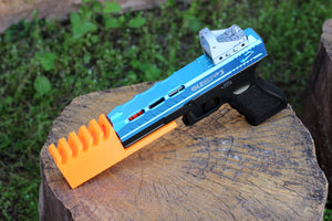 Strike Frame Mounted Pistol Compensator Mk. I for GLE817 Full Auto Electric Blowback (EBB) Toy Gel Blaster - Blasters3D