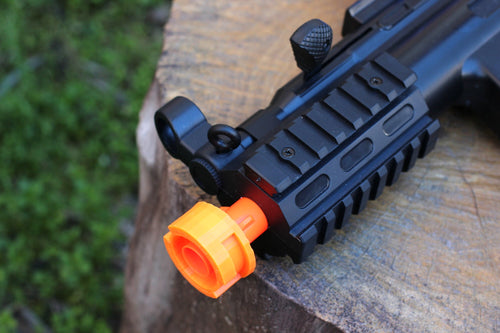Blasters3D Modulus Barrel Adapter (Type I) for MP5K Water Bullet Gun (Gel Blaster) - Allows You to Use Foam Dart and Foam Ball Muzzle Mods - For Nerf Barrels