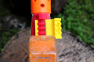 Blasters3D 45-Degrees 4-Slots Offset Picatinny Rails (Right Side) for Nerf Pro GelFire Gel Blaster - For Mythic and X MrBeast