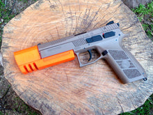 Load image into Gallery viewer, Match Weight Tomb Raider Compensator for CZ P-09 Airsoft CO2 GBB Pistol - SoftAir Survival Game - Hitman Assassin Cosplay LARP - Airsoft3D
