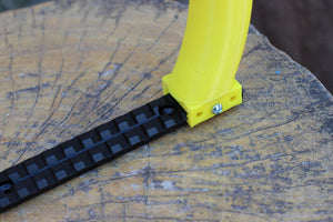 ActionCam CurvyGrip Handle - Turn Picatinny Rail into Action Cam Underwater Diving Rig Tray - For Cinematography and Videography Camcorder - EveryThang3D