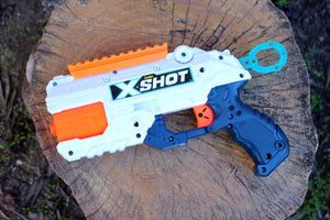 Blasters3D Top Picatinny Rail (11-Slots) for Zuru X-Shot Reflex 6 and Adventure Force Destroyer Revolver Blasters - Clip On Performance Mod for Foam Dart Toy - No Tools Needed