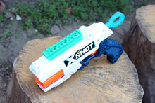 Load image into Gallery viewer, Blasters3D Top Picatinny Rail (10-Slots) for Zuru X-Shot Reflex 6 and Adventure Force Destroyer Revolver Blasters - Clip On Performance Mod for Foam Dart Toy - No Tools Needed