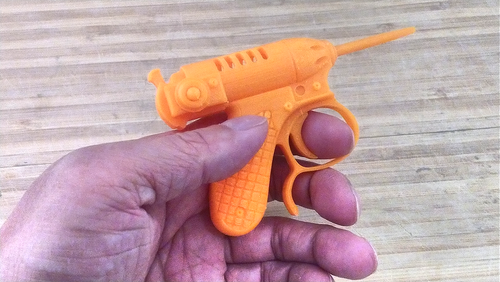 Noisy Cricket Tiny Blaster (PE+) Prop Gun - Science Fiction Alien Pistol - Roswell Area 51