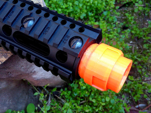 AirPower3D QBS Muzzle (14mm-) for DPMS SBR, Bushmaster MPW, A4-P, AK1, R1 .177 BB CO2 Air Rifle Pistol Airguns