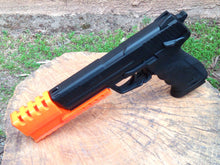 Load image into Gallery viewer, J.W. Frame Mounted Compensator with 12-Slots Rail for HK45 CO2 Air Pistol Airgun - Hitman Assassin Killer Cosplay LARP - AirPower3D