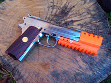 Load image into Gallery viewer, J.W. Frame Mounted Compensator with 10-Slots Rail for 1911 Compact Airsoft GBB Pistol - SoftAir Survival Game - Hitman Assassin Cosplay LARP - Airsoft3D