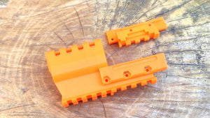 J.W. Frame Mounted Compensator with 9-Slots Rail for USP Compact Airsoft GBB Pistol - SoftAir Survival Game - Hitman Assassin Cosplay