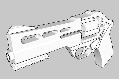 M2040 MK. II Revolver - Pistol Replica for Cosplay and Training - Working Trigger and Removable Cylinder - Blasters3D