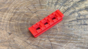 Blasters3D Top Picatinny Rail (7-Slots) for Zuru X-Shot Fury 4 Revolver Blaster - Clip On Performance Mod for Foam Dart Toy - No Tools Needed