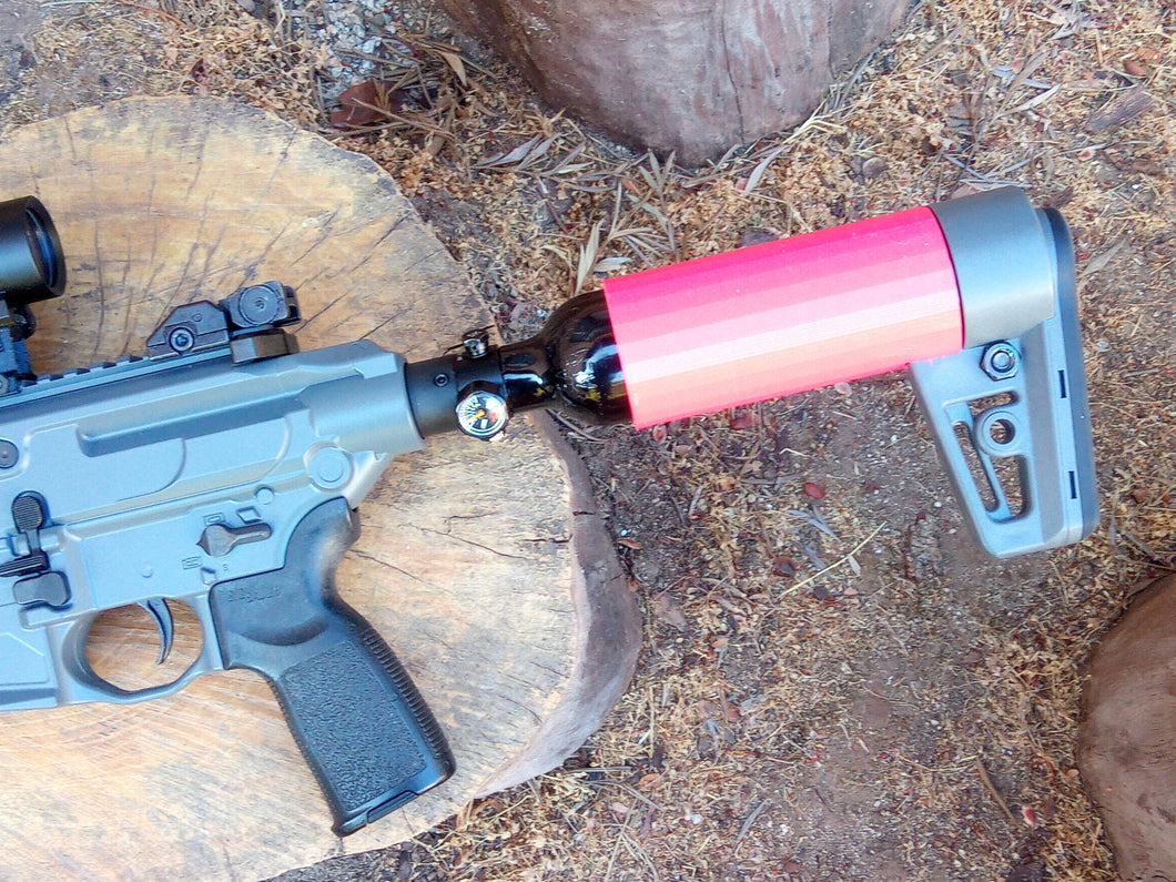 Rubble Shoulder Stock PCP Bottle Cover for MCX Virtus Air Rifle - AirPower3D