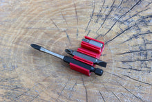 Load image into Gallery viewer, DIY 4-Bits Holder - Great for Power Tools, Toolboxes, Screw Driver Sets - Convenient Storage for Phillip, Flat Blade, and Torx Bits - EveryThang3D