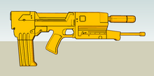 Load image into Gallery viewer, 1:4 Scale Westinghouse M95A1 Phased Plasma Rifle Miniature Replica - Terminator Movies Inspired - T-800 40 Watt Gun Prop - Science Fiction